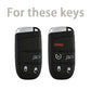 3/5 Buttons TPU Remote Key Cover Case for Jeep, Chrysler, Dodge
