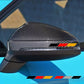 4Pcs Reflective German Flag Decal/Sticker