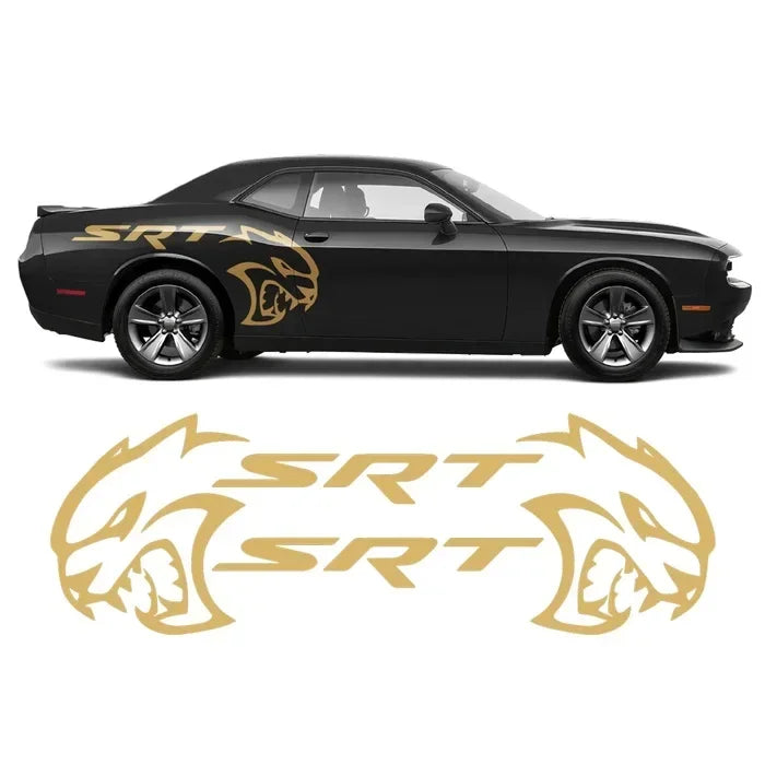 Hellcat SRT Rear Fender -INCLUDES BOTH Sides. Decal Sticker Tribal | Challenger | Charger | Mustang, - Car Decal