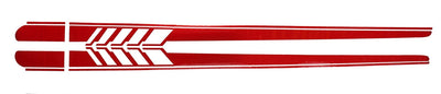 2PCS 86.6x4.7in Racing Side Skirt Decal Stickers