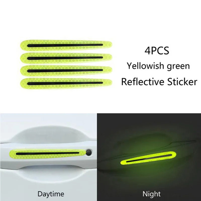 Car Wheel Hub Reflective Stripes Sticker Car Rear Warning Tape Automobile Sticker Exterior Accessories