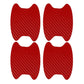 4Pcs Carbon Fiber Door Handle Well Protective Sticker 