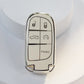 3/5 Buttons TPU Remote Key Cover Case for Jeep, Chrysler, Dodge