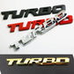 3D Metal 'Turbo' Emblem/Badge Decoration