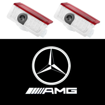 2Pcs LED Car Door Projector Lamps Accessories for Mercedes Benz 