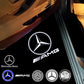 2Pcs LED Car Door Projector Lamps Accessories for Mercedes Benz 