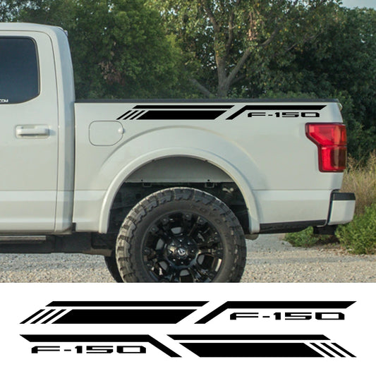 For Ford F150 Raptor Lariat Limited Pickup Bed Side Sticker Car Stripes Style Decor Decal Truck Vinyl Cover Auto Accessories