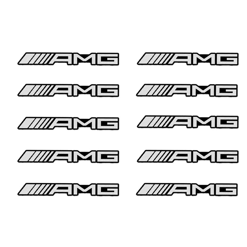 4/10Pcs Decorative Aluminum Mercedes Badge/Emblem Sticker 