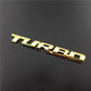 3D Metal 'Turbo' Emblem/Badge Decoration