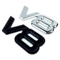 3D Metal 'V8' Emblem/Badge Decoration