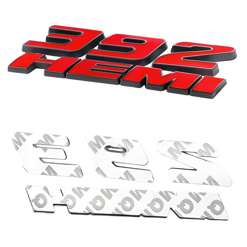 3D Metal Car Stickers 345 392 HEMI Emblem for Dodge Charger Ram 1500 Journey Caliber Nitro Caravan Avenger Dart Challenger