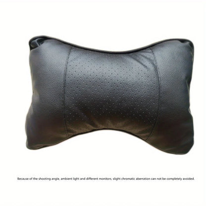 1PC Universal Leather Car Seat Neck Pillow
