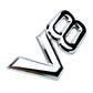 3D Metal 'V8' Emblem/Badge Decoration