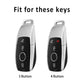 3/4 Buttons TPU Car Key Case Cover Key Shell Fob Holder for Mercedes Benz E C S GLC Class E200 E400 E63 W213 S550 S560 C260 A200