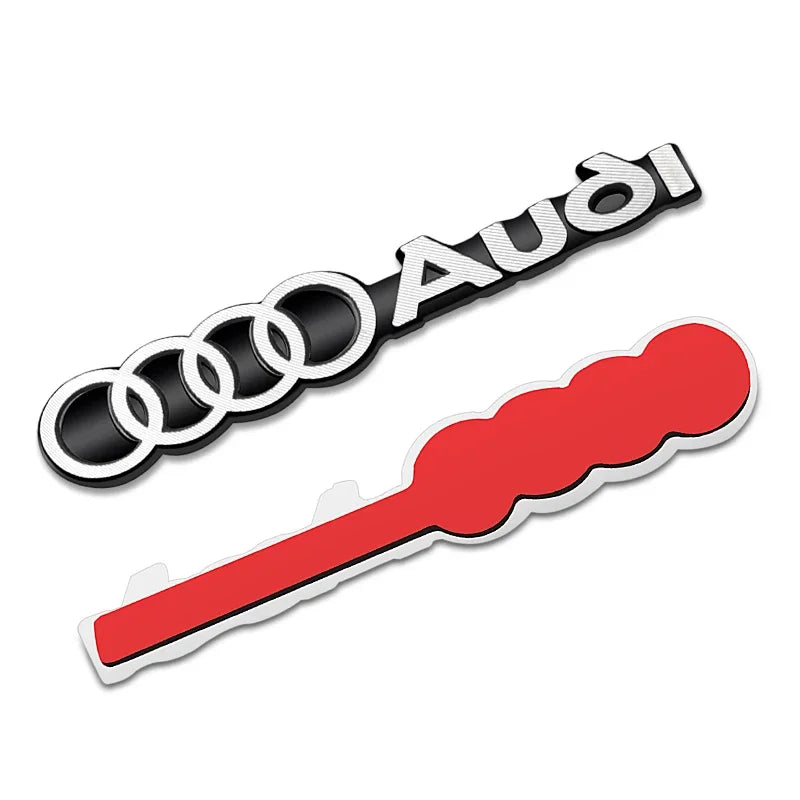 4Pcs Metal Audi Logo Emblem/Badge Stickers