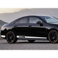 2PCS  220Cm*12Cm Racing Side Skirt Decal Stickers