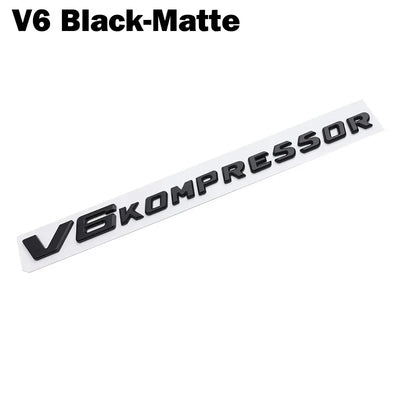 1PCS 'V6/V8 Kompressor' Logo Emblem/Badge