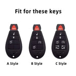 TPU Car Key Case for Chrysler, Jeep, Dodge 
