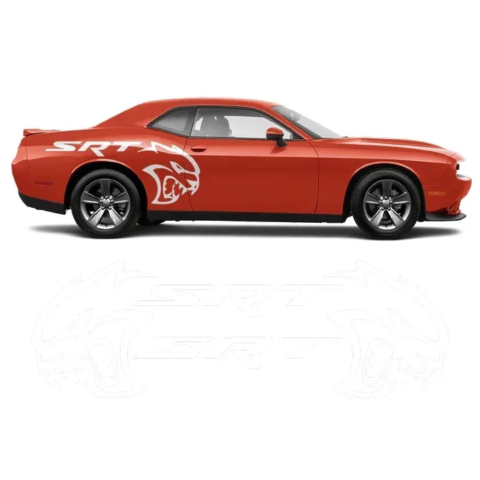 Hellcat SRT Rear Fender -INCLUDES BOTH Sides. Decal Sticker Tribal | Challenger | Charger | Mustang, - Car Decal