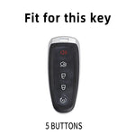 5 Button TPU Key Fob Cover for Ford Edge Explorer Escape Focus Taurus Flex| Lincoln MKS MKT MKX MKZ 