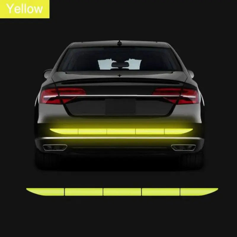 Car Wheel Hub Reflective Stripes Sticker Car Rear Warning Tape Automobile Sticker Exterior Accessories