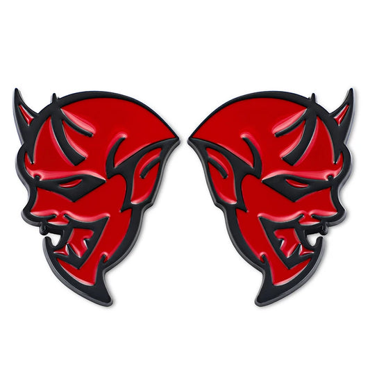 2PCS 3D Dodge Demon Badge (Sticker)