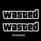 Adhesive "Wasted" Decal/Sticker