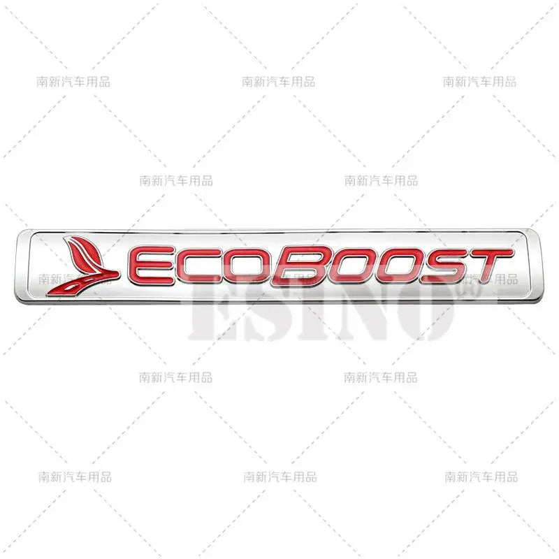 Car Styling Ecoboost Adhesive Badge Car Fender Trunk Body Tailgate Metal Emblem for for Ford Focus Fiesta Puma Escape F150