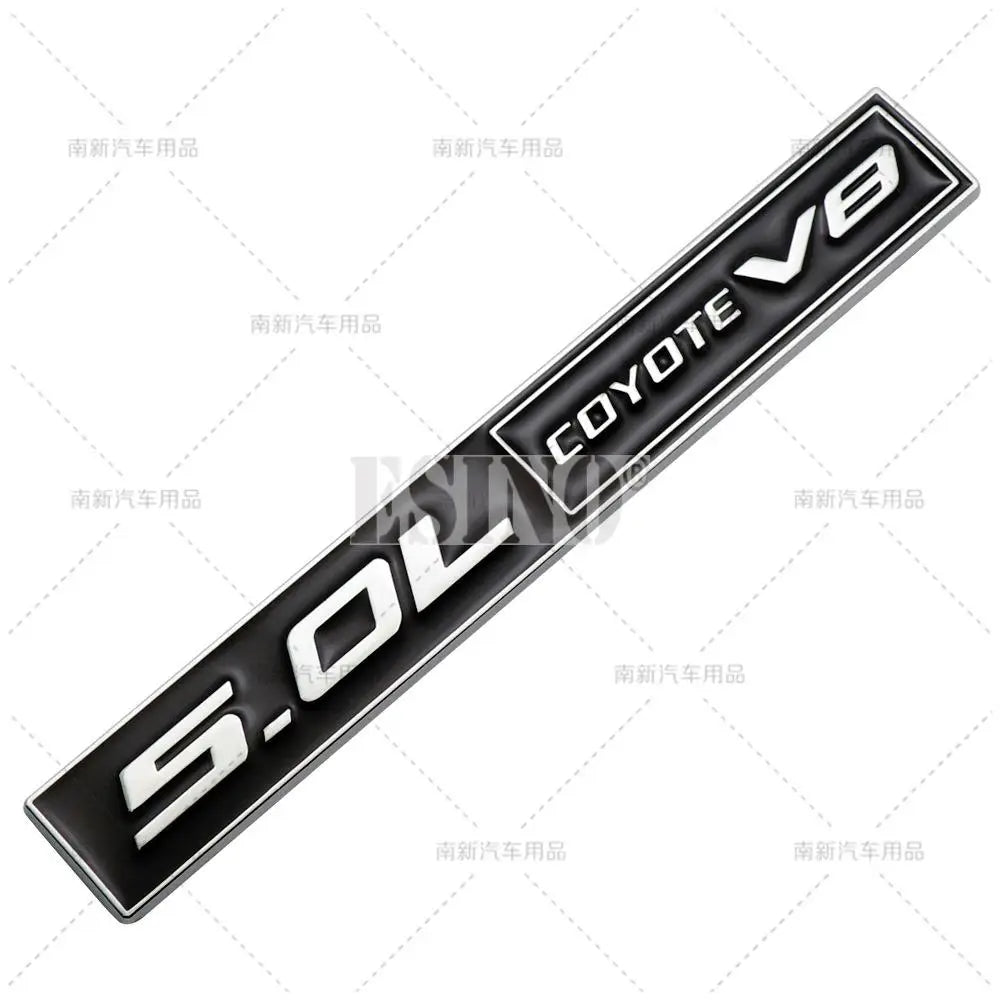 Car Styling Coyote 5.0L Coyote V8 3D Metal Zinc Alloy Car Badge Body Rear Trunk Adhesive Emblem for Ford Mustang Shelby V8