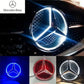 Car Front Grilled Mercedes Emblem LED Illuminated Logo White Blue Red Light for Mercedes Benz W204 GLK220 GLK300 GLK350 GLK500 W245