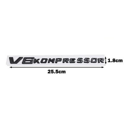 1PCS 'V6/V8 Kompressor' Logo Emblem/Badge