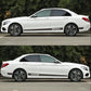2PCS  220Cm*12Cm Racing Side Skirt Decal Stickers