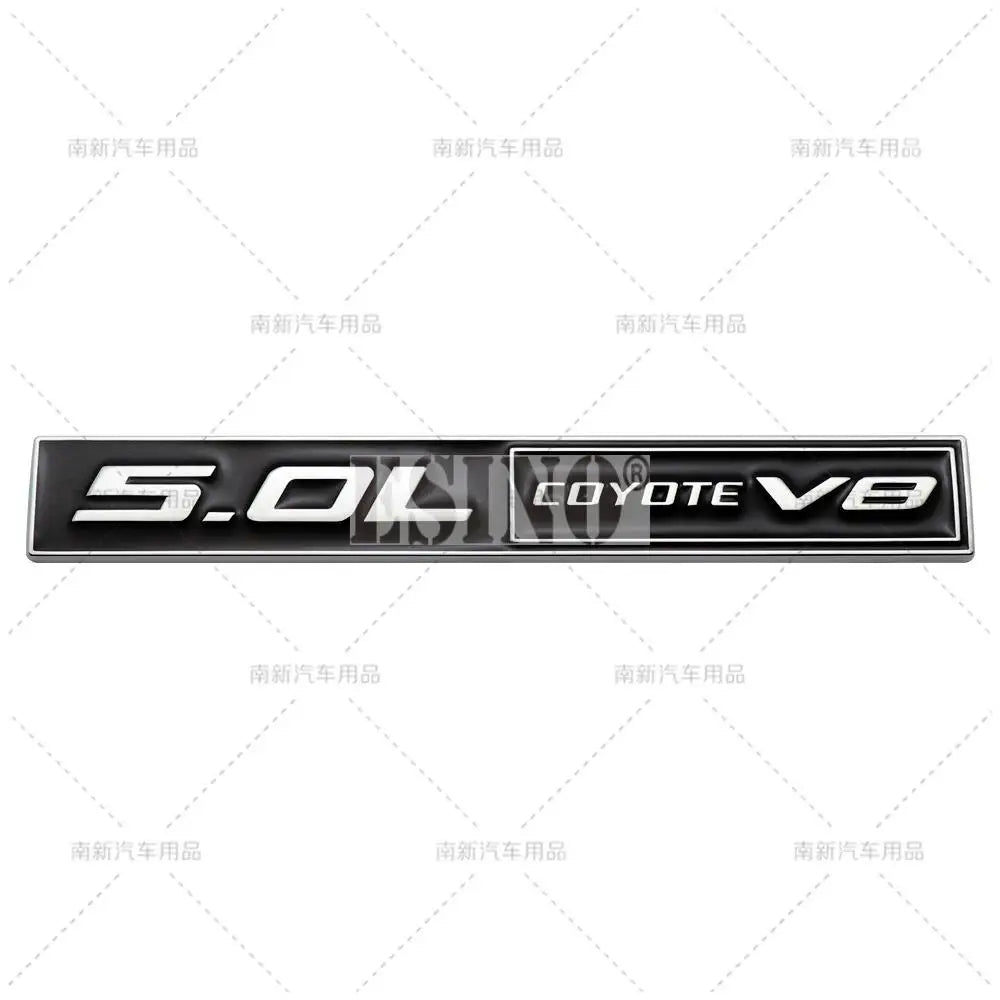 Car Styling Coyote 5.0L Coyote V8 3D Metal Zinc Alloy Car Badge Body Rear Trunk Adhesive Emblem for Ford Mustang Shelby V8