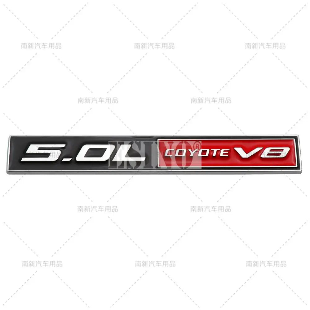 Car Styling Coyote 5.0L Coyote V8 3D Metal Zinc Alloy Car Badge Body Rear Trunk Adhesive Emblem for Ford Mustang Shelby V8