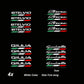 4PCS Italian Themed Exterior Stickers/Decals