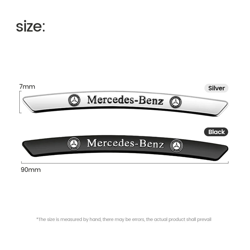 4Pcs Mercedes Stylish Aluminum Wheel Emblem/Stickers
