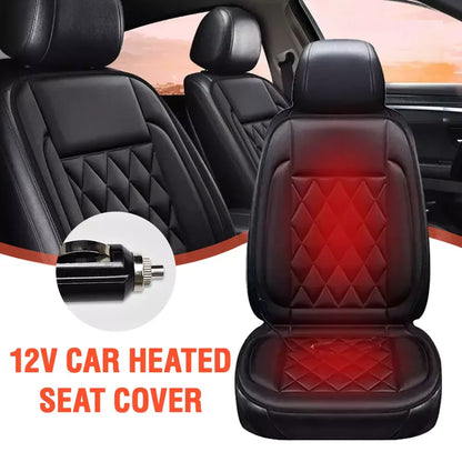 Universal 12V Car Heated Seat Cushion Cover Heating Pad Warm Cold Winter Car Interior Accessories Auto Seat Heater Cover