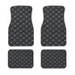 Limited Time! 4PCS Universal Leather Diamond Stitched Floor Matts