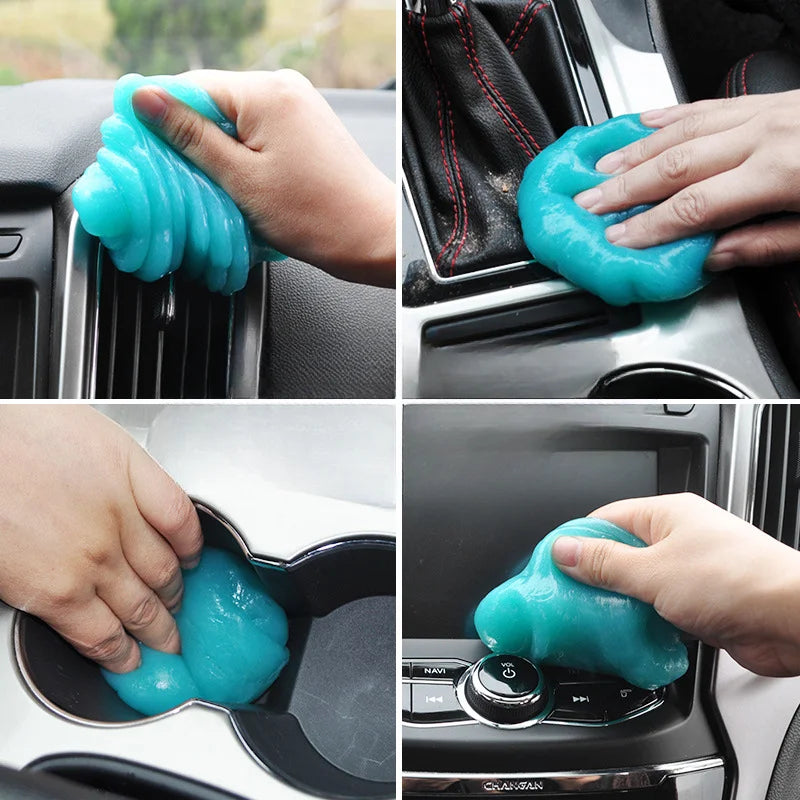 1/2Pcs Car Cleaning Gel Reusable cleaner Gel Automobile Air Vent Dust Removal Gel Multiuse Dirt Cleaner Slime Auto