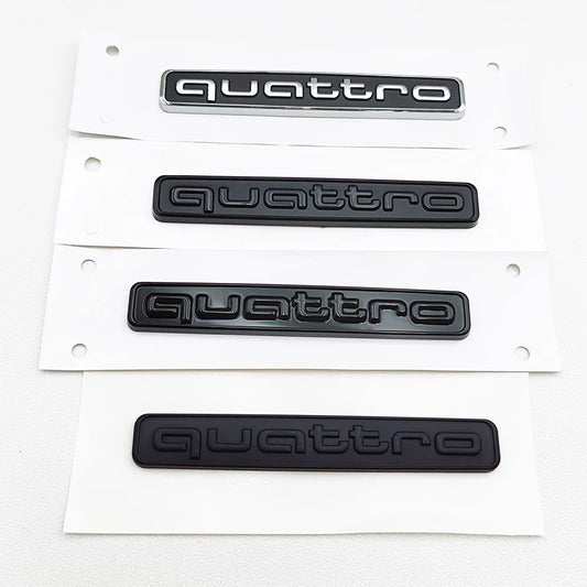 3D 'Quattro' Logo Emblem/Badge Decoration