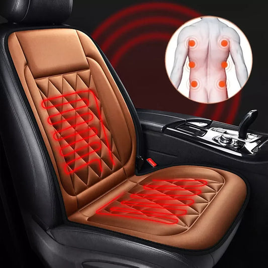 Universal 12V Car Heated Seat Cushion Cover Heating Pad Warm Cold Winter Car Interior Accessories Auto Seat Heater Cover