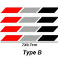 4Pcs Reflective German Flag Decal/Sticker