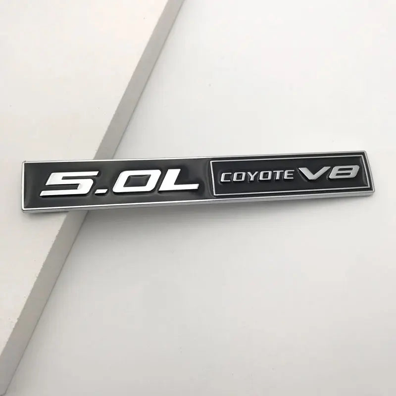 5.0L Coyote V8 Logo Emblem Badge Sticker for 5.0 F150 FX4 Car Fender Trunk Rear Bonnet Nameplate Decal Accessories