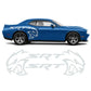 Hellcat SRT Rear Fender -INCLUDES BOTH Sides. Decal Sticker Tribal | Challenger | Charger | Mustang, - Car Decal