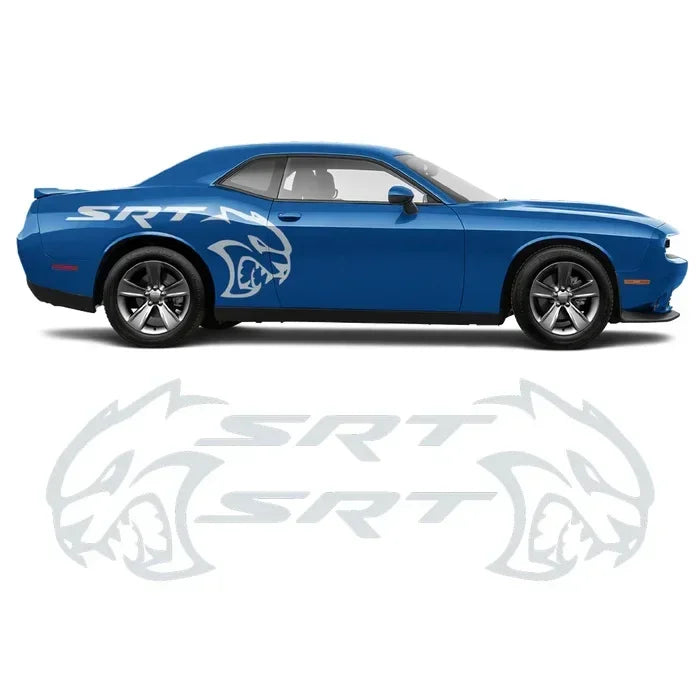 Hellcat SRT Rear Fender -INCLUDES BOTH Sides. Decal Sticker Tribal | Challenger | Charger | Mustang, - Car Decal