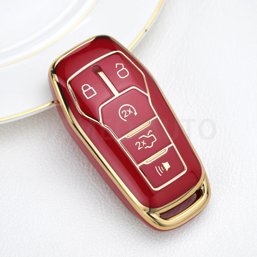 1PC 5 Buttons Ford Decorative Key Fob Case/Cover