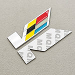 Metal Cadillac V Adhesive Vehicle Badge/Emblem
