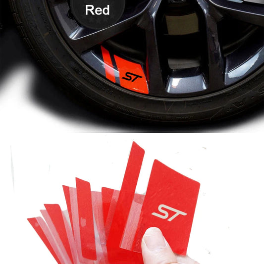 6PCS ST Line Wheel Sticker/Decals