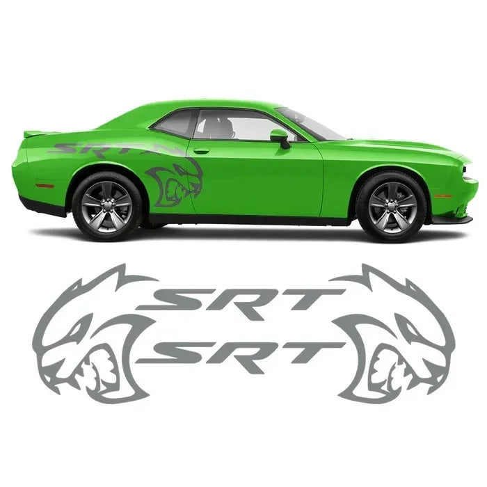 Hellcat SRT Rear Fender -INCLUDES BOTH Sides. Decal Sticker Tribal | Challenger | Charger | Mustang, - Car Decal