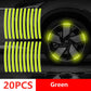 Car Wheel Hub Reflective Stripes Sticker Car Rear Warning Tape Automobile Sticker Exterior Accessories